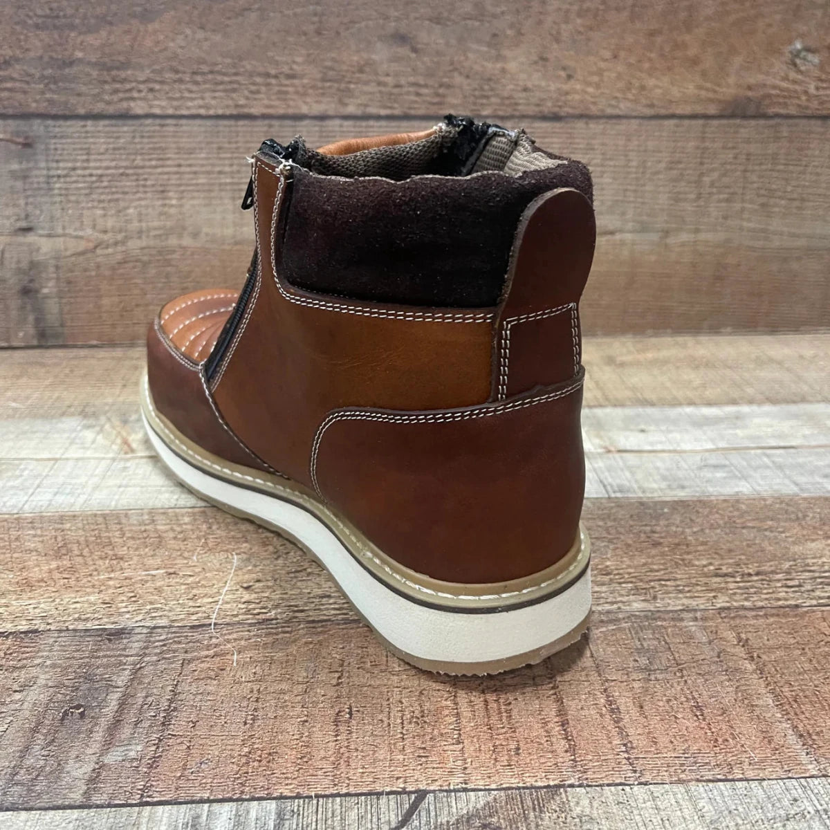 Men's Light Weight Steel Toe Double Density Sole Zipper Work Boot Oil and Water Resistant Est. 337 - OriginalWestern.com