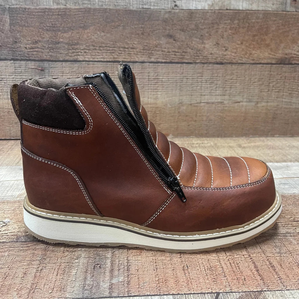 Men's Light Weight Steel Toe Double Density Sole Zipper Work Boot Oil and Water Resistant Est. 337 - OriginalWestern.com