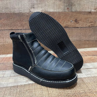 Men's Light Weight Zipper Work Boots Oil and Water Resistant Est. 1216 Black - OriginalWestern.com