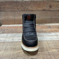 Men's Light Weight Zipper Work Boots Oil and Water Resistant Est. 1216 Brown - OriginalWestern.com