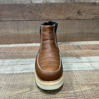 Men's Light Weight Zipper Work Boots Oil and Water Resistant Est. 1216 Tan - OriginalWestern.com