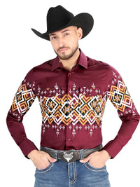 Men’s Long Sleeve Snap Button Western Shirt - Black 44450 - OriginalWestern.com