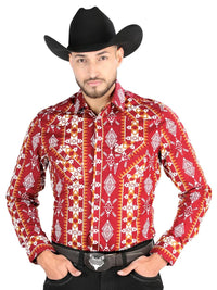 Men’s Long Sleeve Snap Button Western Shirt - Black 44503 - OriginalWestern.com