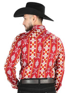 Men’s Long Sleeve Snap Button Western Shirt - Black 44503 - OriginalWestern.com