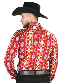 Men’s Long Sleeve Snap Button Western Shirt - Black 44503 - OriginalWestern.com