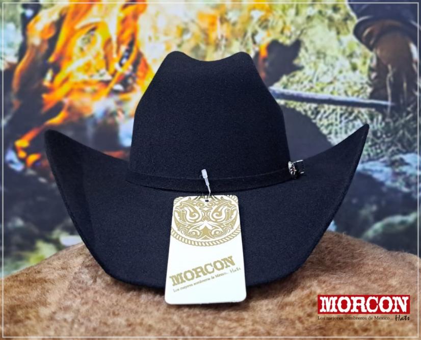 Men’s Morcon 20X Marlboro R-8 Style Western Cowboy Fur Felt Hat - Black - OriginalWestern.com