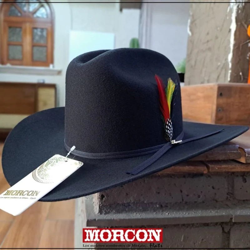 Men’s Morcon 20X Sinaloa Rancher (M-5) Style Western Cowboy Fur Felt Hat - Black - OriginalWestern.com