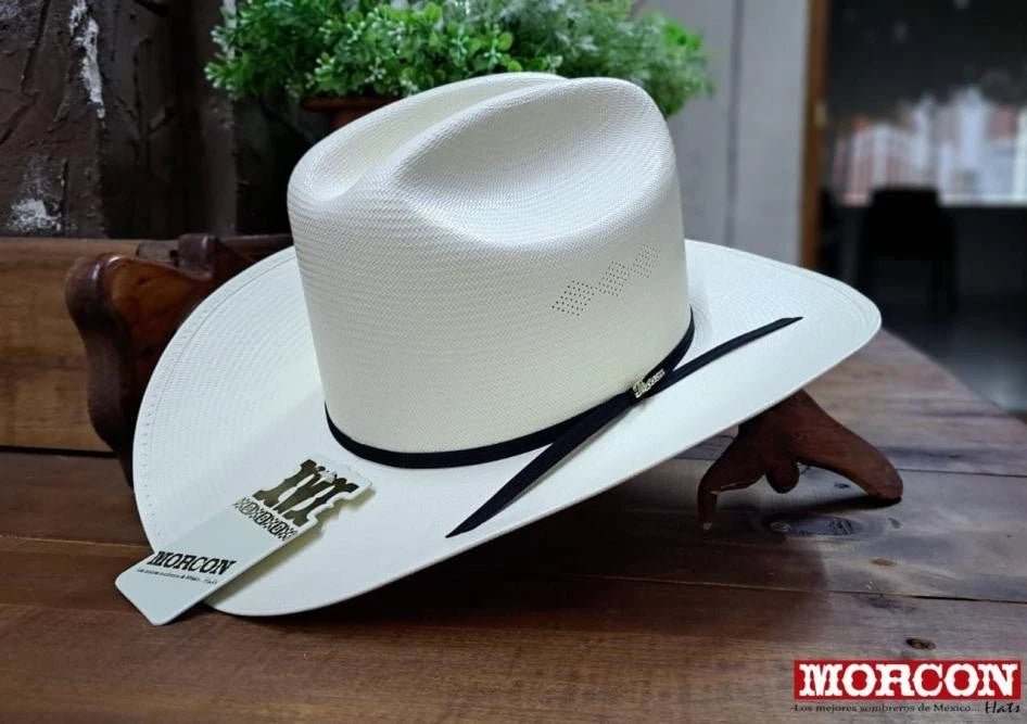 Men's Morcon 300X El Fantasma Style Western Cowboy Shantung Straw Hat - OriginalWestern.com