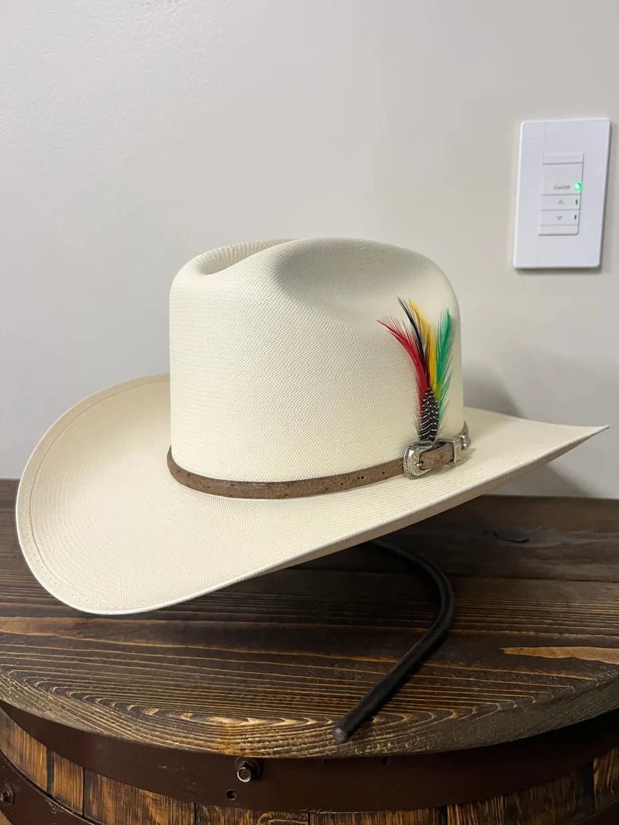 Men's Morcon 500X El Patron Sinaloa Style Western Cowboy Shantung Straw Hat - OriginalWestern.com
