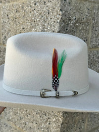 Men’s Red Diamond 10X Sinaloa Style Western Cowboy Fur Felt Hat - Silver Belly Beige - OriginalWestern.com