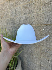 Men’s Red Diamond 10X Sinaloa Style Western Cowboy Fur Felt Hat - White - OriginalWestern.com