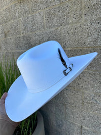 Men’s Red Diamond 10X Sinaloa Style Western Cowboy Fur Felt Hat - White - OriginalWestern.com