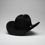 Men’s Rodeo Cartie 100X Julion Style Texana Cowboy Felt Hat - Black - OriginalWestern.com