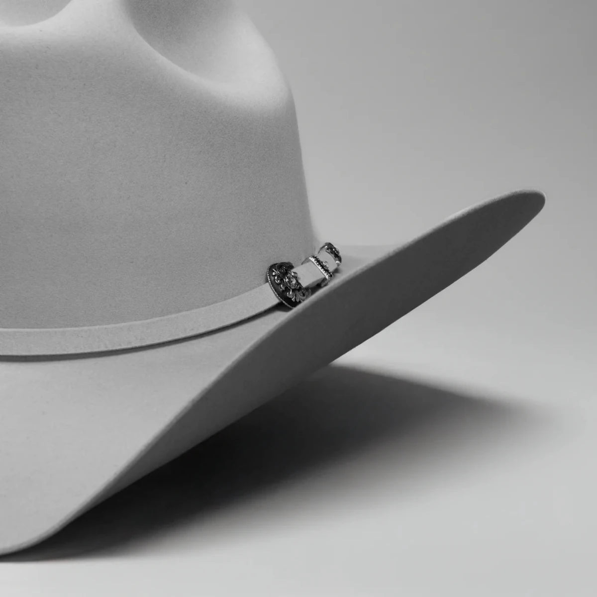 Men’s Rodeo Cartie 100X Sinaloa Style Western Cowboy Fur Felt Hat - Silver Gray - OriginalWestern.com