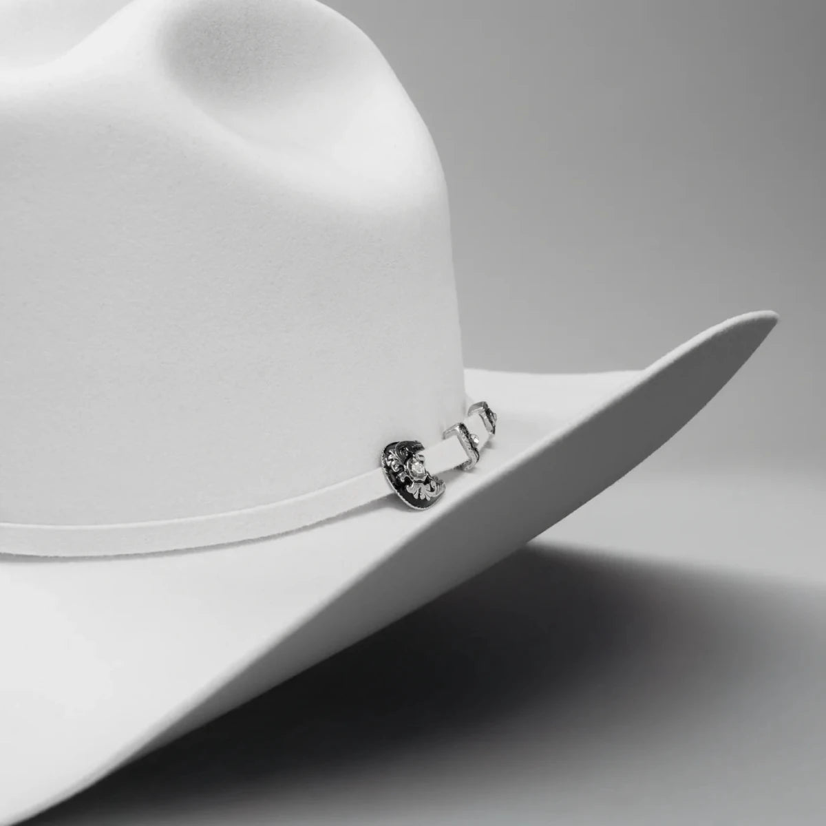 Men’s Rodeo Cartie 100X Sinaloa Style Western Cowboy Fur Felt Hat - White - OriginalWestern.com
