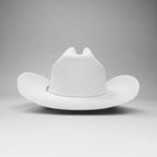 Men’s Rodeo Cartie 100X Sinaloa Style Western Cowboy Fur Felt Hat - White - OriginalWestern.com