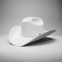 Men’s Rodeo Cartie 100X Sinaloa Style Western Cowboy Fur Felt Hat - White - OriginalWestern.com