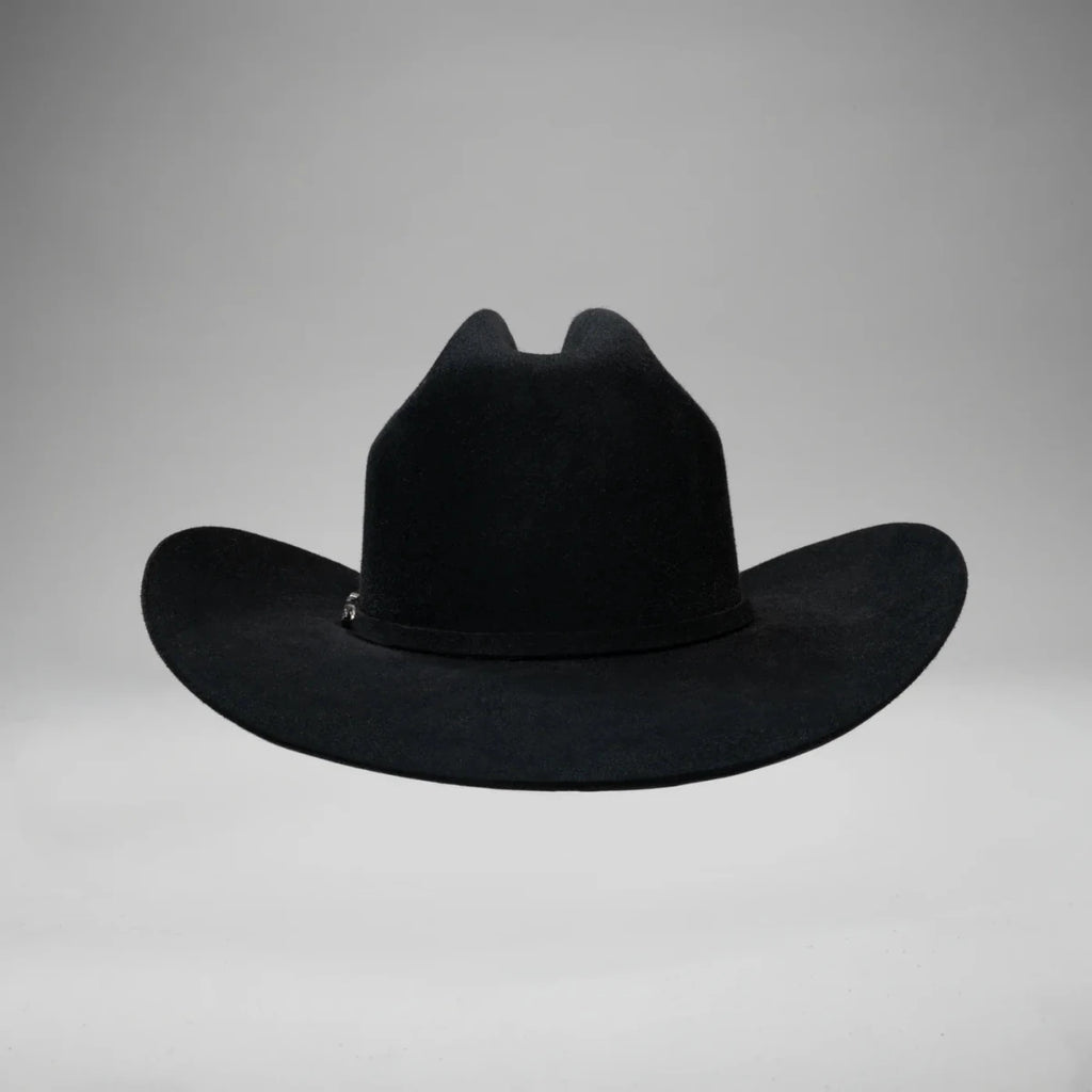 Men’s Rodeo Cartie 50X Frontera Style Texana Cowboy Felt Hat - Black - OriginalWestern.com