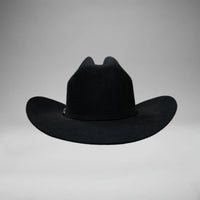 Men’s Rodeo Cartie 50X Frontera Style Texana Cowboy Felt Hat - Black - OriginalWestern.com