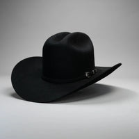 Men’s Rodeo Cartie 50X Frontera Style Texana Cowboy Felt Hat - Black - OriginalWestern.com