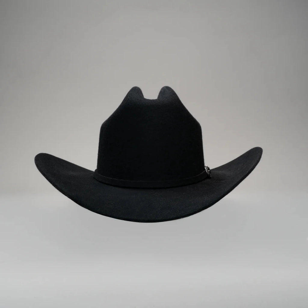 Men’s Rodeo Cartie 50X Frontera Style Texana Cowboy Felt Hat - Black - OriginalWestern.com
