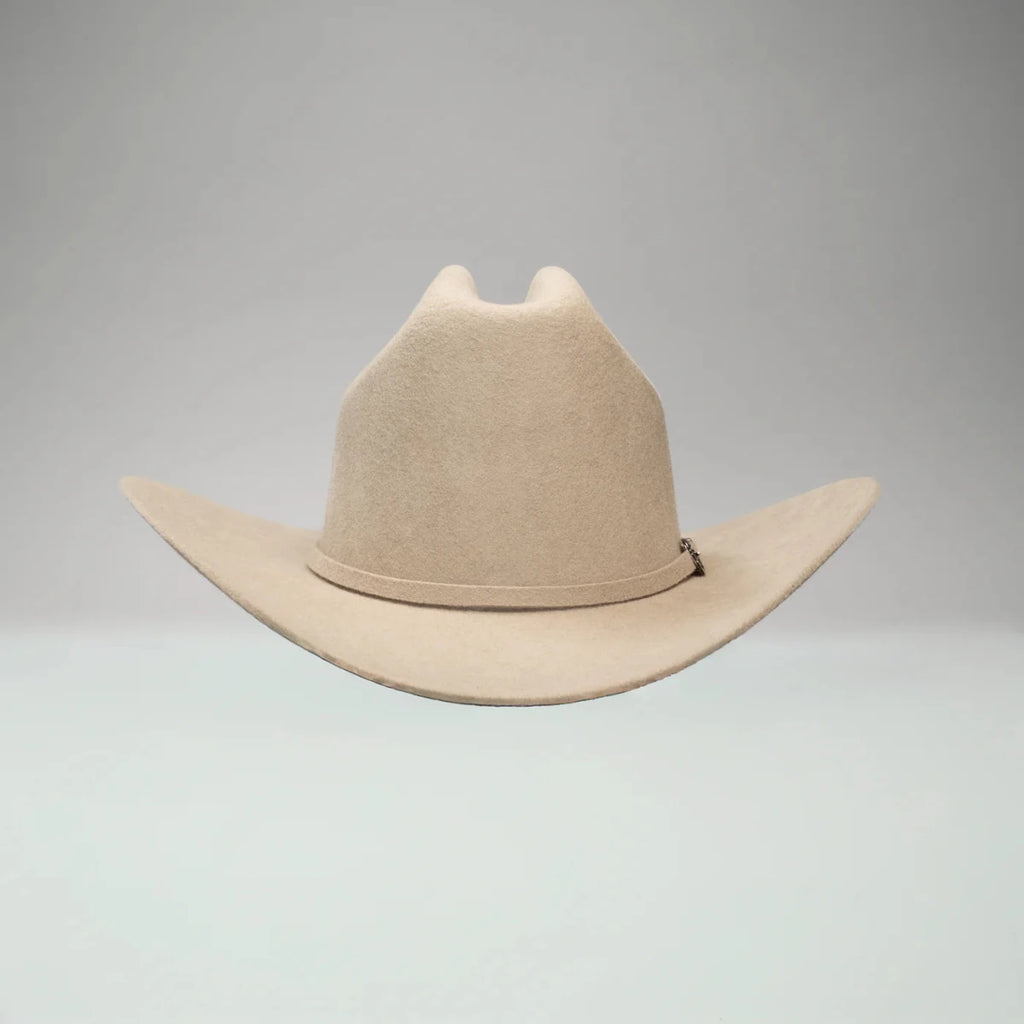 Men’s Rodeo Cartie 50X Frontera Style Texana Cowboy Felt Hat - Bone - OriginalWestern.com