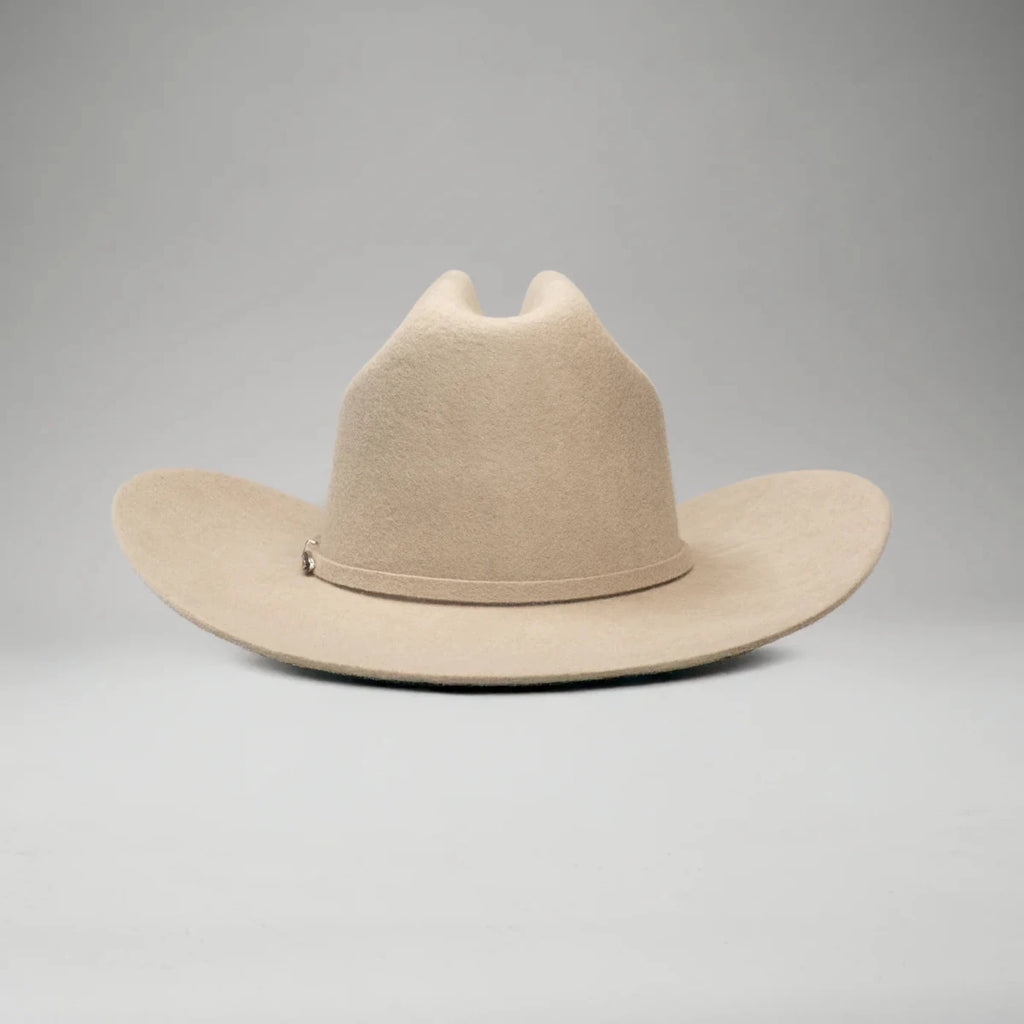 Men’s Rodeo Cartie 50X Frontera Style Texana Cowboy Felt Hat - Bone - OriginalWestern.com