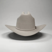 Men’s Rodeo Cartie 50X Frontera Style Texana Cowboy Felt Hat - Silver - OriginalWestern.com