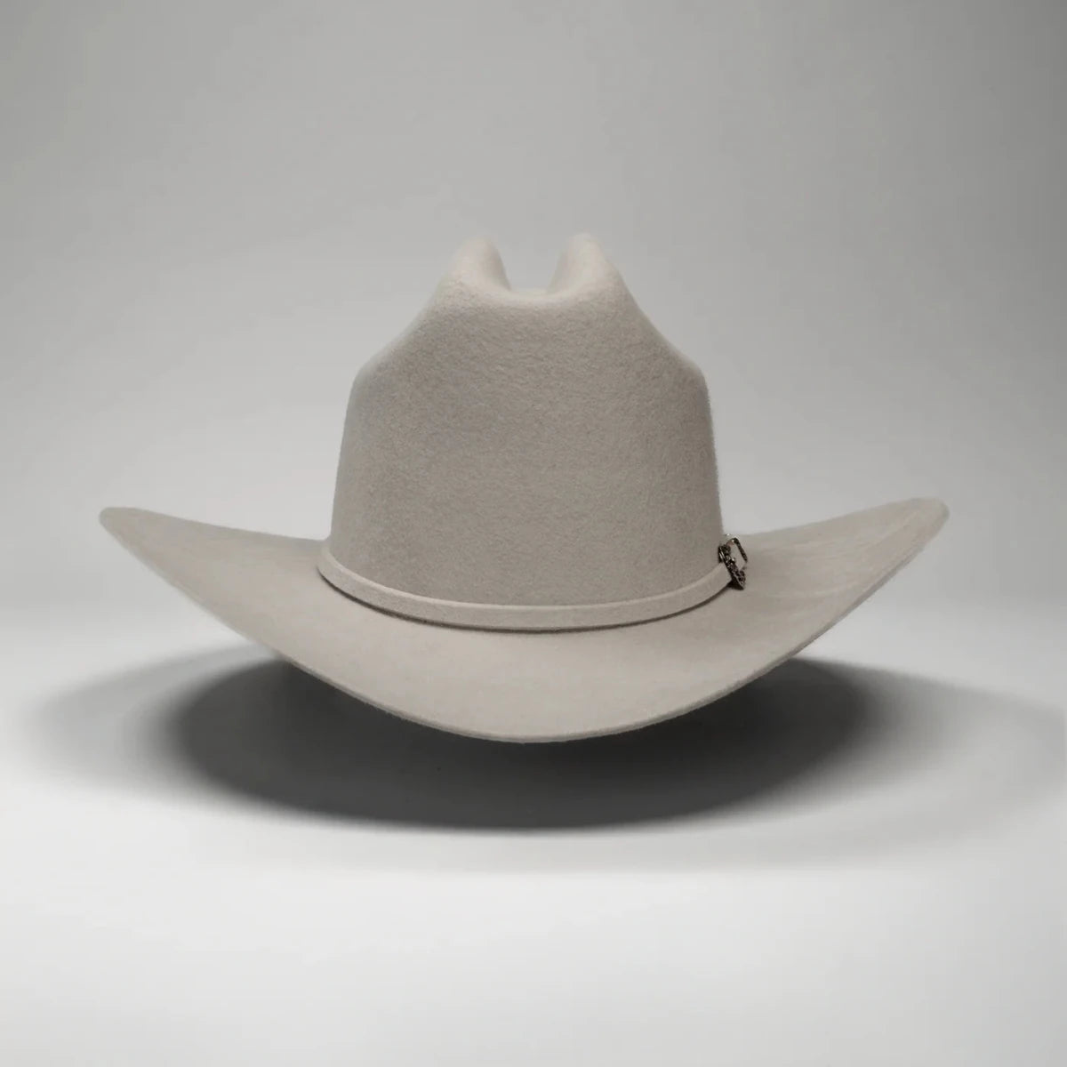 Men’s Rodeo Cartie 50X Frontera Style Texana Cowboy Felt Hat - Silver - OriginalWestern.com