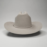Men’s Rodeo Cartie 50X Frontera Style Texana Cowboy Felt Hat - Silver - OriginalWestern.com