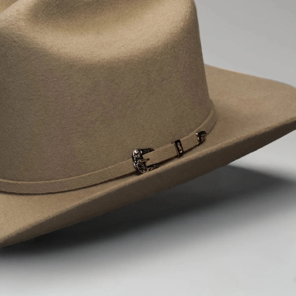 Men’s Rodeo Cartie 50X Frontera Style Texana Cowboy Felt Hat - Silver Belly - OriginalWestern.com