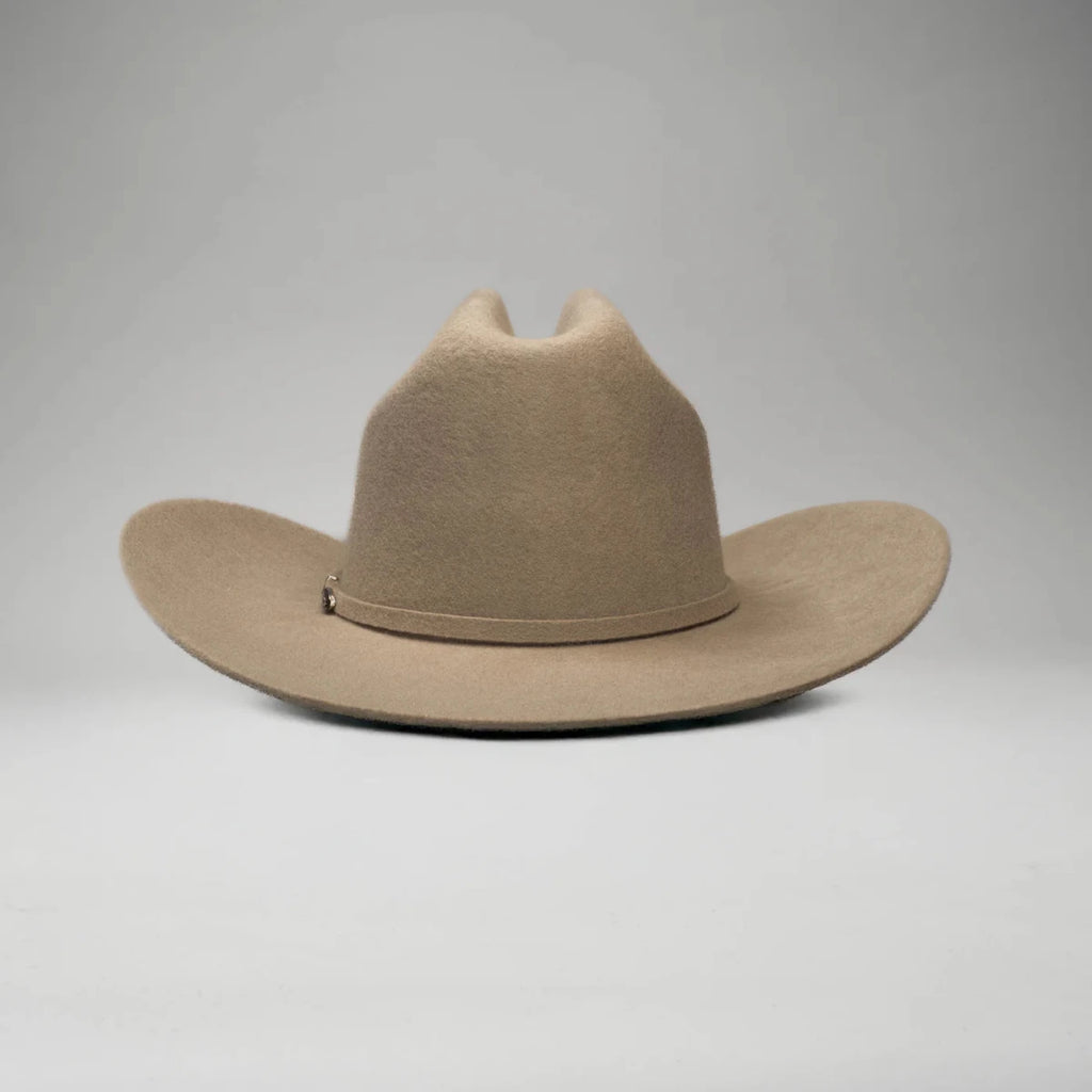 Men’s Rodeo Cartie 50X Frontera Style Texana Cowboy Felt Hat - Silver Belly - OriginalWestern.com