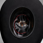 Men’s Rodeo Cartie 50X Sinaloa Style Texana Cowboy Fur Felt Hat - Black - OriginalWestern.com