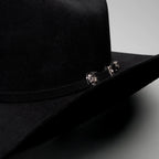 Men’s Rodeo Cartie 50X Sinaloa Style Texana Cowboy Fur Felt Hat - Black - OriginalWestern.com
