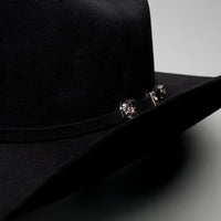 Men’s Rodeo Cartie 50X Sinaloa Style Texana Cowboy Fur Felt Hat - Black - OriginalWestern.com