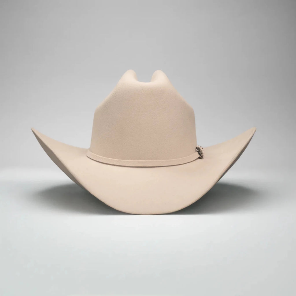 Men’s Rodeo Cartie 50X Sinaloa Style Texana Cowboy Fur Felt Hat - Bone - OriginalWestern.com