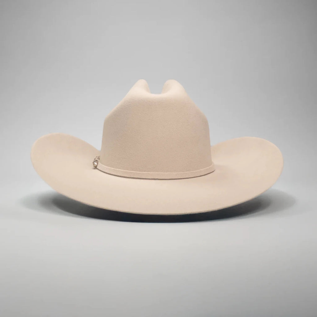 Men’s Rodeo Cartie 50X Sinaloa Style Texana Cowboy Fur Felt Hat - Bone - OriginalWestern.com