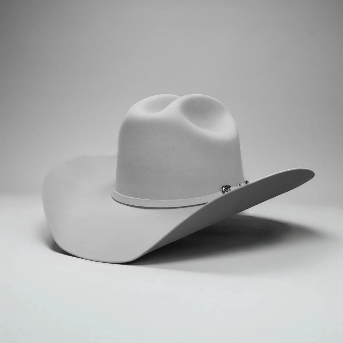 Men’s Rodeo Cartie 50X Sinaloa Style Texana Cowboy Fur Felt Hat - Silver - OriginalWestern.com