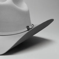 Men’s Rodeo Cartie 50X Sinaloa Style Texana Cowboy Fur Felt Hat - Silver - OriginalWestern.com