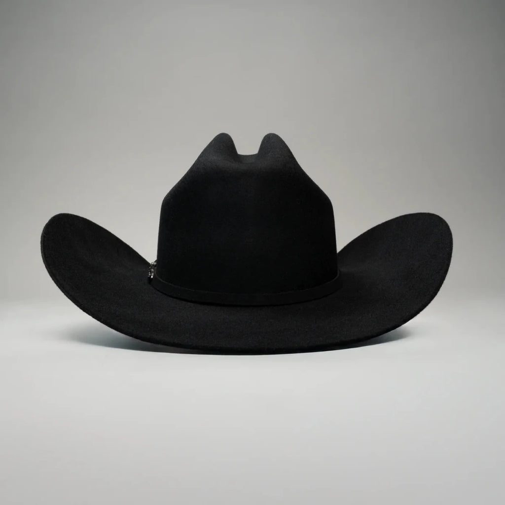 Men’s Rodeo Cartie 50X Texas Style Texana Cowboy Fur Felt Hat - Black - OriginalWestern.com