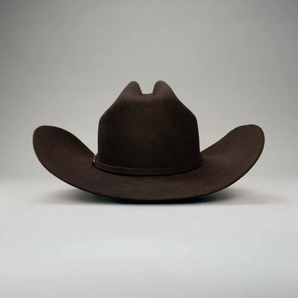 Men’s Rodeo Cartie 50X Texas Style Texana Cowboy Fur Felt Hat - Brown - OriginalWestern.com
