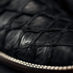 Men’s Rodeo Cartie Genuine Exotic Pirarucu Monster Fish Square Toe Boots - Black - OriginalWestern.com