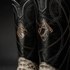 Men’s Rodeo Cartie Genuine Exotic Python Snakeskin Square Toe Boots - OriginalWestern.com