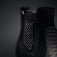 Men’s Rodeo Cartie Genuine Leather Python Print Square Toe Ankle Boots - Black - OriginalWestern.com
