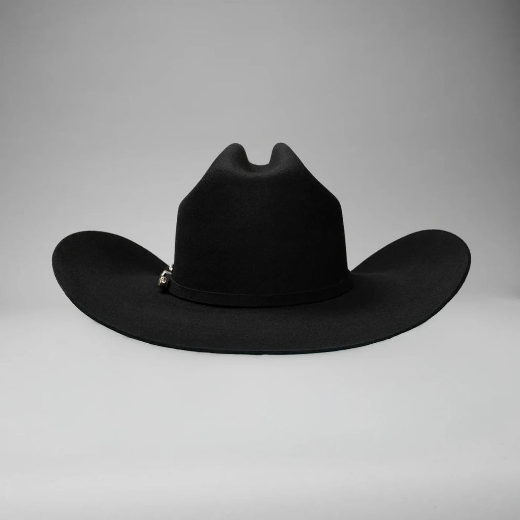 Men’s Rodeo Cartie JB 50X Texas Style Texana Cowboy Felt Hat - Black - OriginalWestern.com