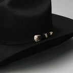 Men’s Rodeo Cartie JB 50X Texas Style Texana Cowboy Felt Hat - Black - OriginalWestern.com