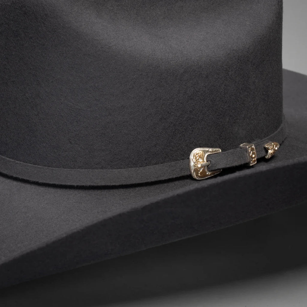 Men’s Rodeo Cartie JB 50X Texas Style Texana Cowboy Felt Hat - Granite - OriginalWestern.com