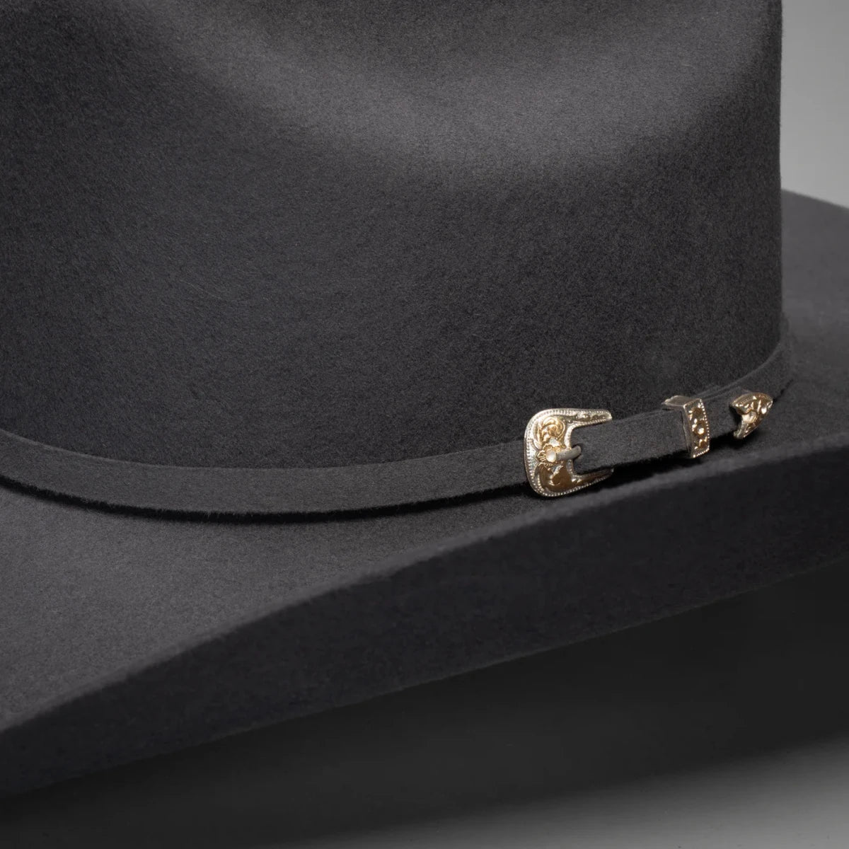 Men’s Rodeo Cartie JB 50X Texas Style Texana Cowboy Felt Hat - Granite - OriginalWestern.com