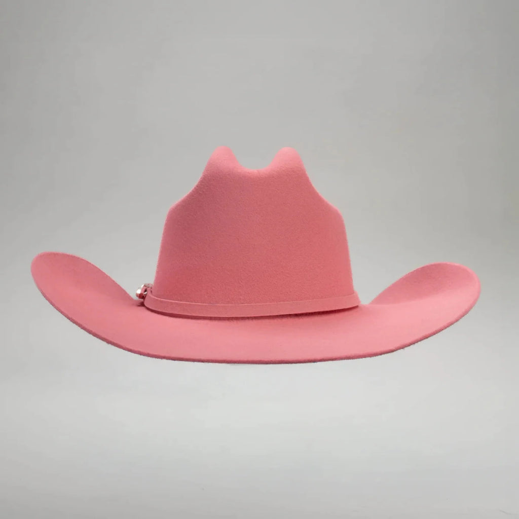 Men’s Rodeo Cartie JB 50X Texas Style Texana Cowboy Felt Hat - Pink - OriginalWestern.com