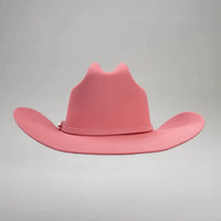 Men’s Rodeo Cartie JB 50X Texas Style Texana Cowboy Felt Hat - Pink - OriginalWestern.com